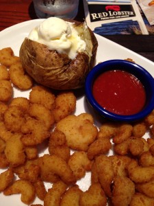 Red Lobster Low sodium meal popcorn shrimp